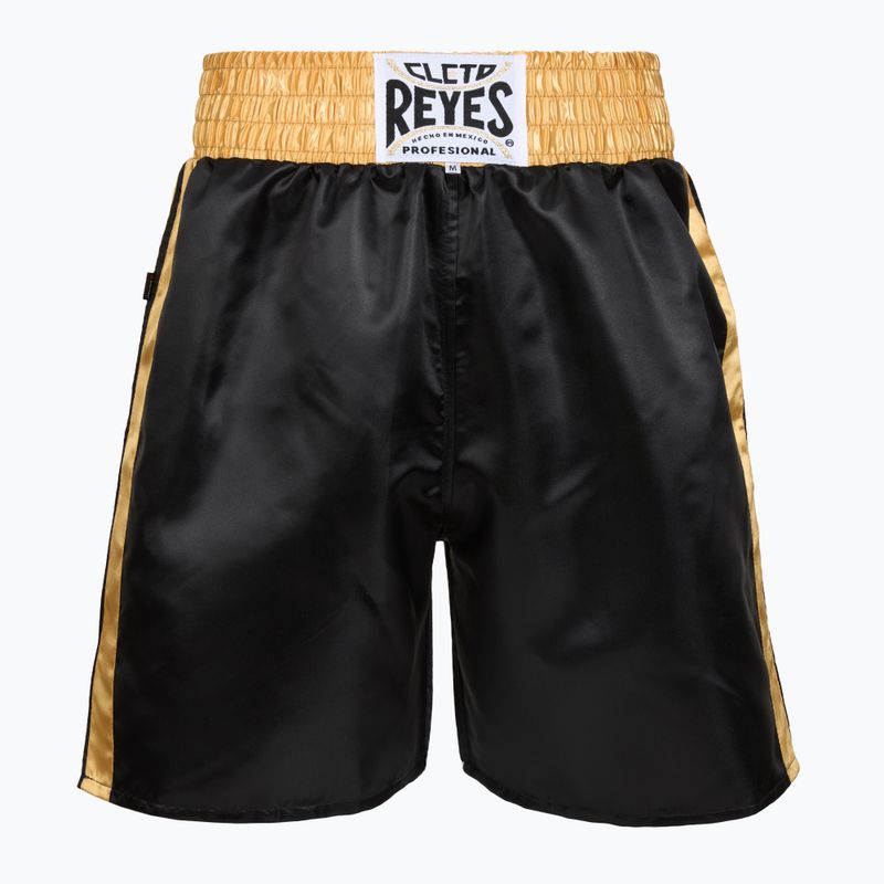 Vyriški bokso šortai Cleto Reyes Satin Boxing black/gold