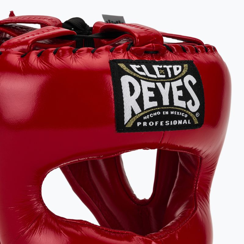 Bokso šalmas Cleto Reyes su smailia veido dalimi, raudonas nailonas 4