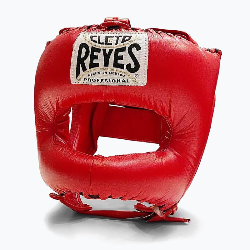 Bokso šalmas Cleto Reyes su smailia veido dalimi, raudonas nailonas