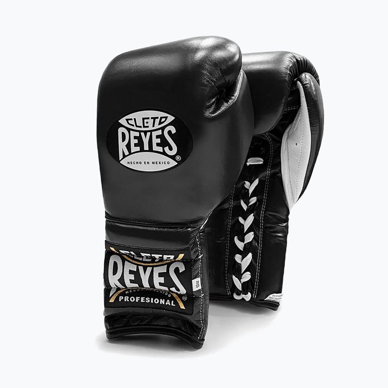 Bokso pirštinės Cleto Reyes Lace Up Sparring juodos spalvos