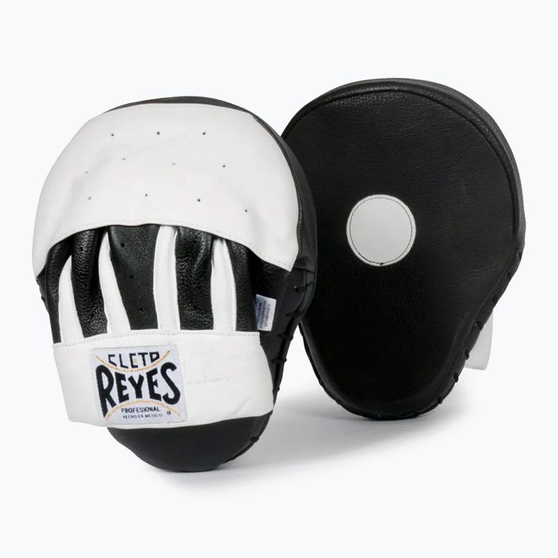 Trenerio treniruočių letenos Cleto Reyes Curved Boxing white/black