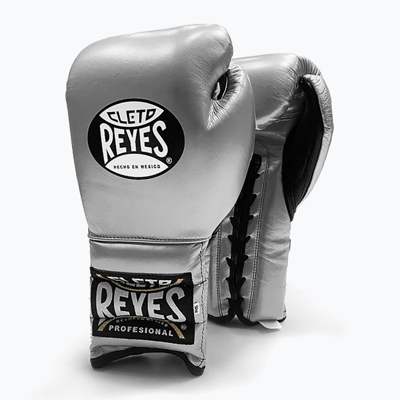 Bokso pirštinės Cleto Reyes Lace Up Sparring silver