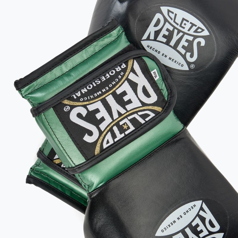 Bokso pirštinės Cleto Reyes Velcro Sparring green metalic pistachio/black 5