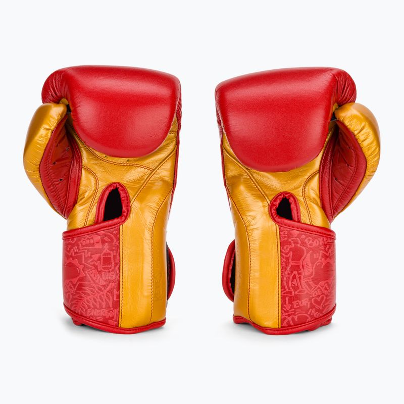 Bokso pirštinės Cleto Reyes High Precision Training Leather red/gold 3