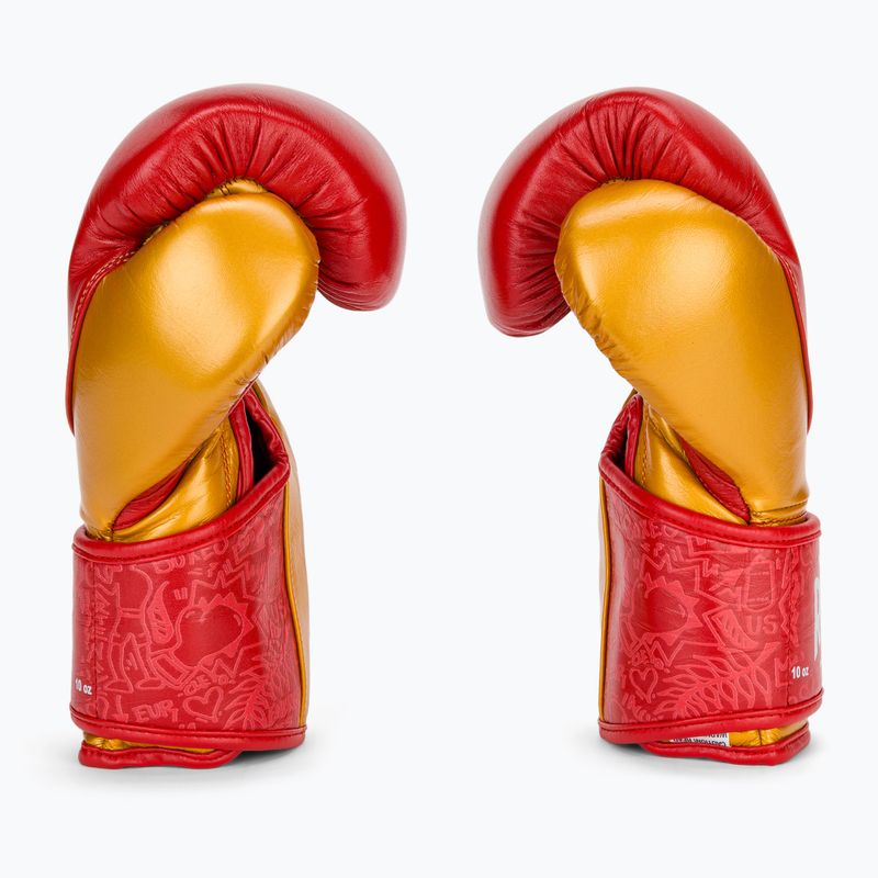 Bokso pirštinės Cleto Reyes High Precision Training Leather red/gold 4