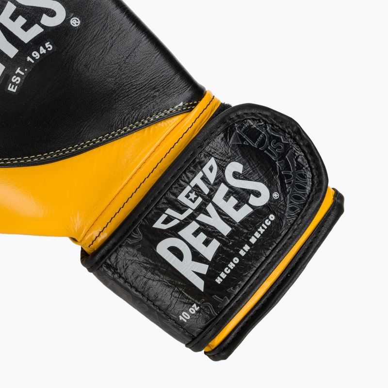 Bokso pirštinės Cleto Reyes High Precision Training Leather black/yellow 6