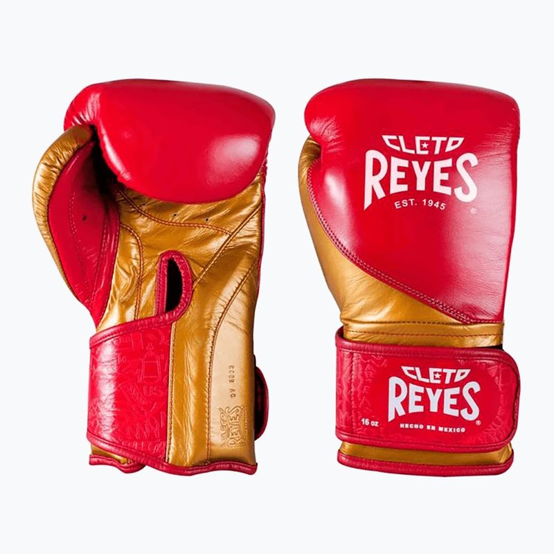 Bokso pirštinės Cleto Reyes High Precision Training Leather red/gold