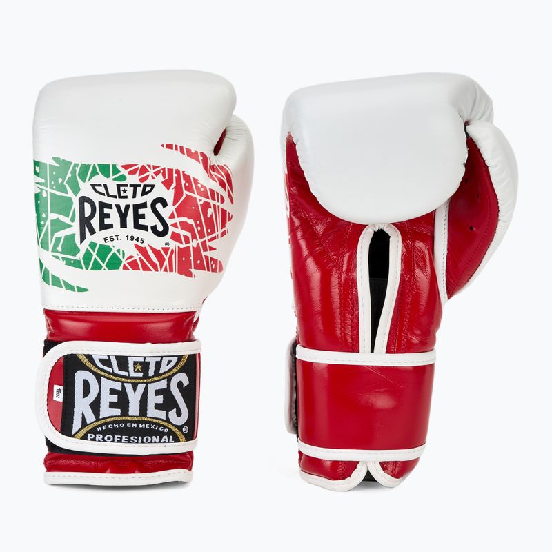 Bokso pirštinės Cleto Reyes Velcro Sparring red/white green red 3