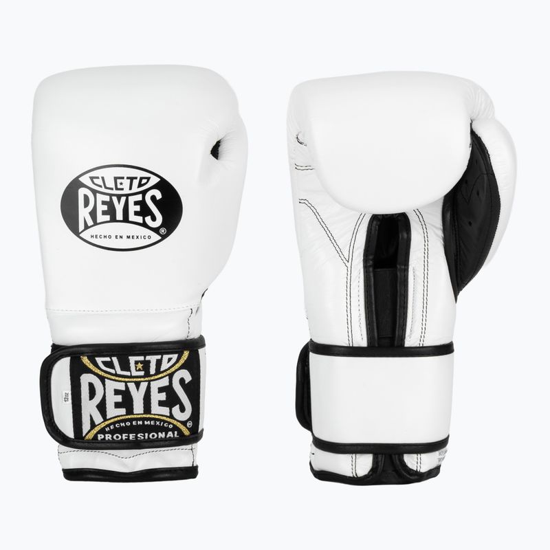 Bokso pirštinės Cleto Reyes Velcro Sparring white/black 8