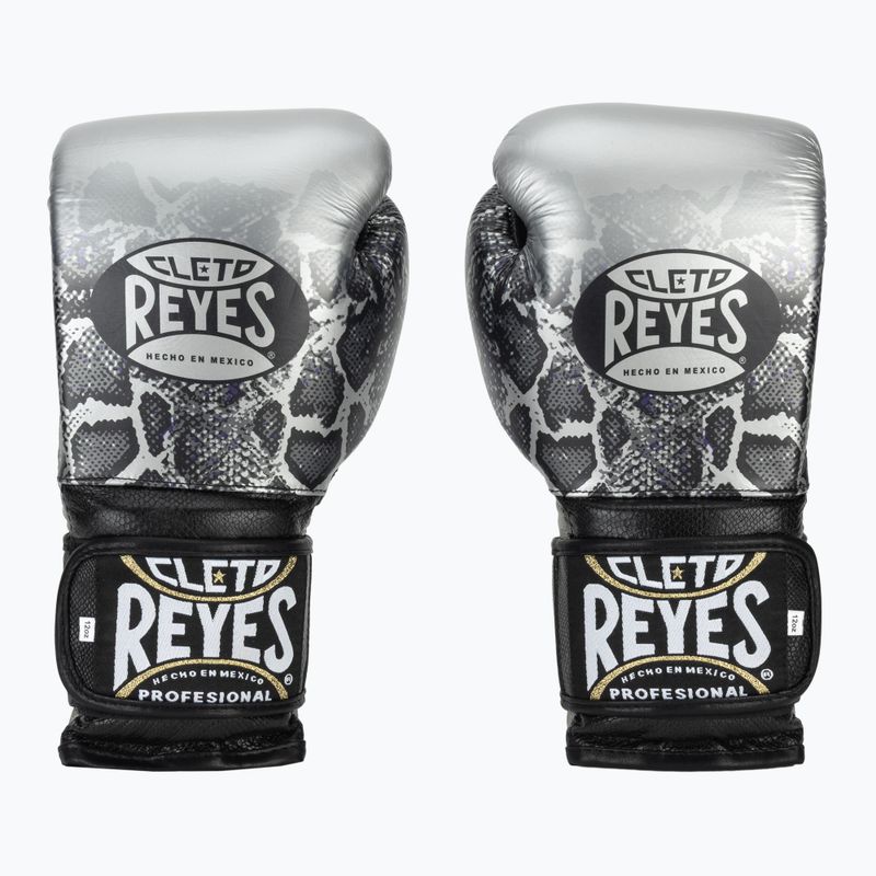Bokso pirštinės Cleto Reyes Velcro Sparring silver/black 2