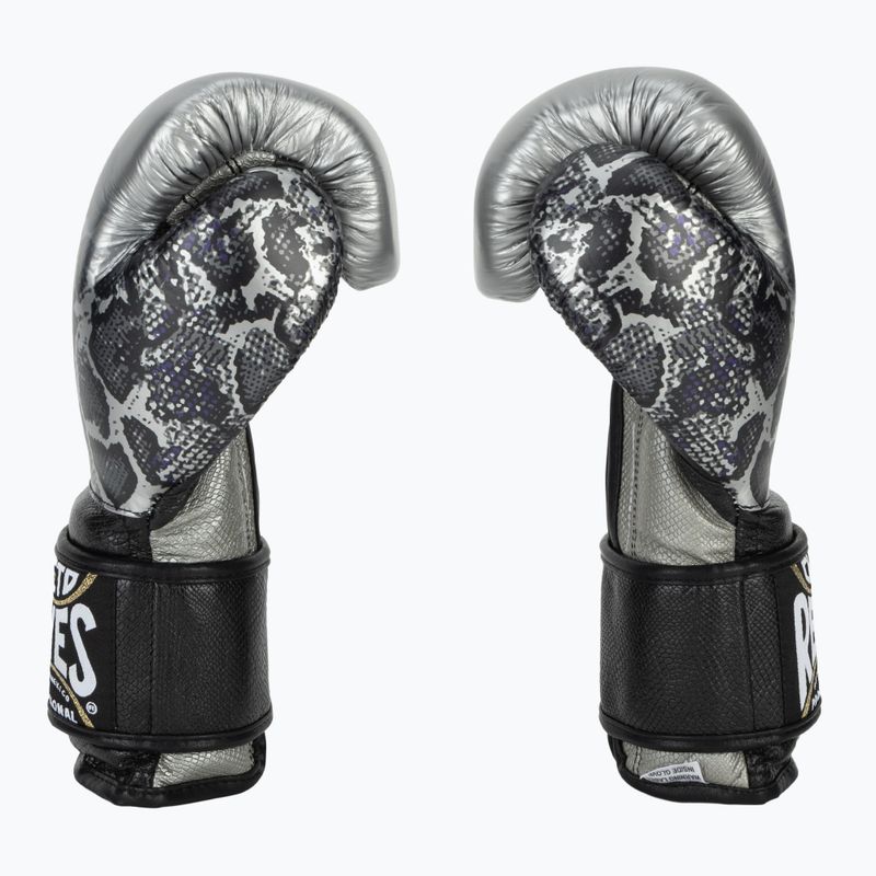 Bokso pirštinės Cleto Reyes Velcro Sparring silver/black 4