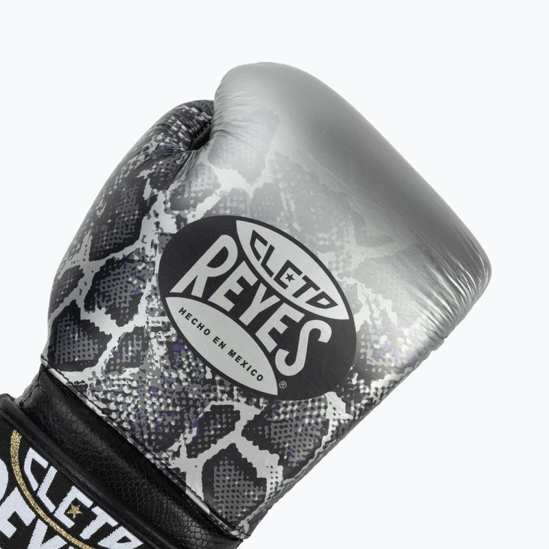 Bokso pirštinės Cleto Reyes Velcro Sparring silver/black 5