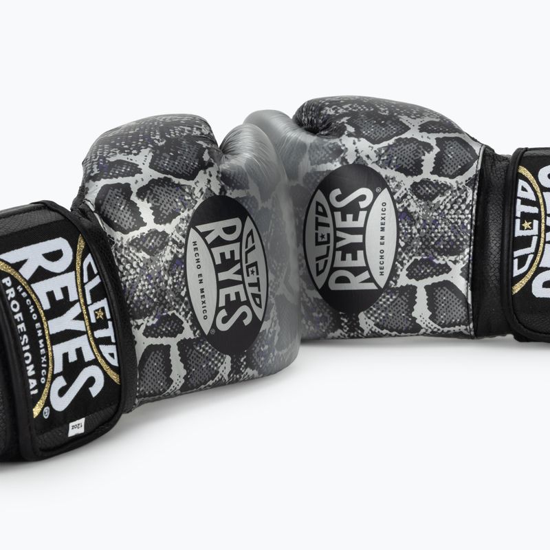 Bokso pirštinės Cleto Reyes Velcro Sparring silver/black 7