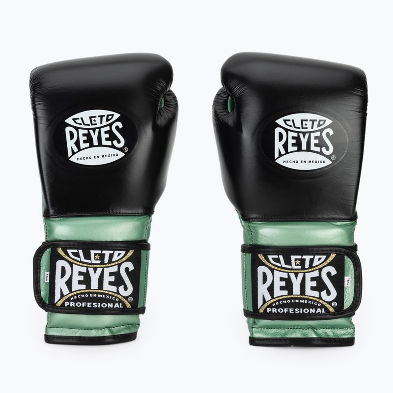 Bokso pirštinės Cleto Reyes Boxing Gloves With Hook green metallic / black 2
