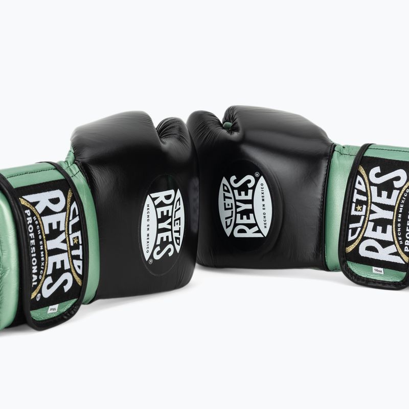 Bokso pirštinės Cleto Reyes Boxing Gloves With Hook green metallic / black 7