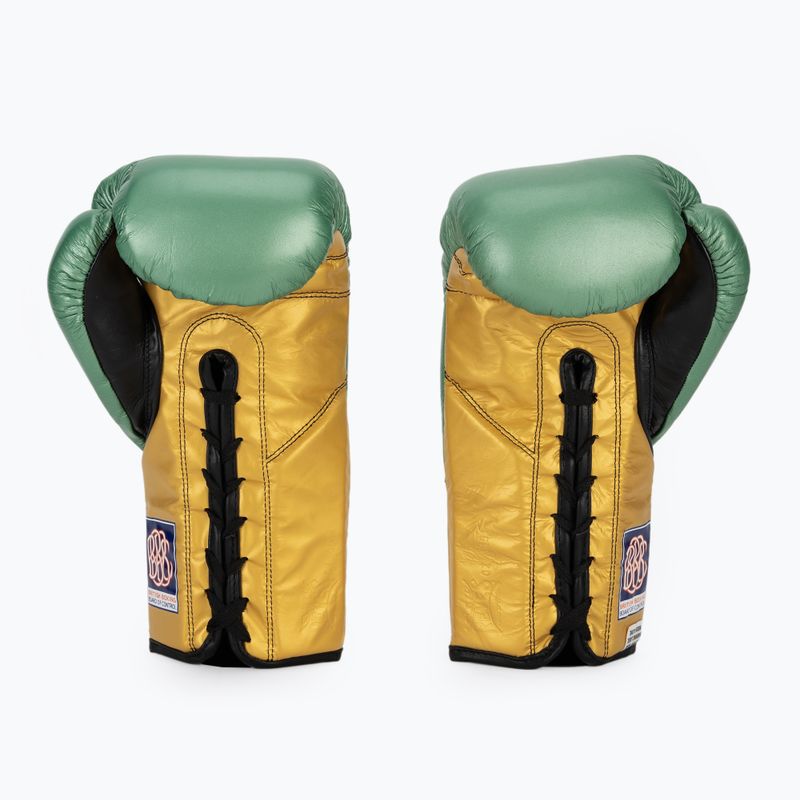 Bokso pirštinės Cleto Reyes Boxing Gloves creen metallic/gold 3