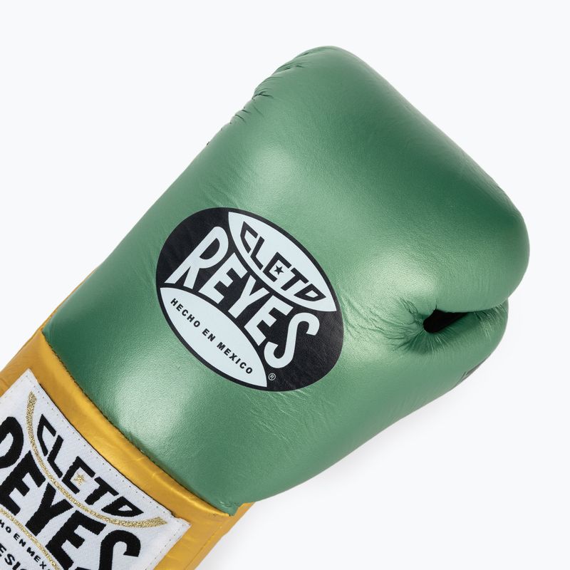 Bokso pirštinės Cleto Reyes Boxing Gloves creen metallic/gold 5