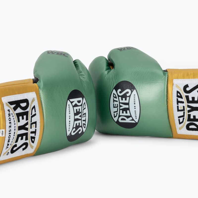 Bokso pirštinės Cleto Reyes Boxing Gloves creen metallic/gold 7