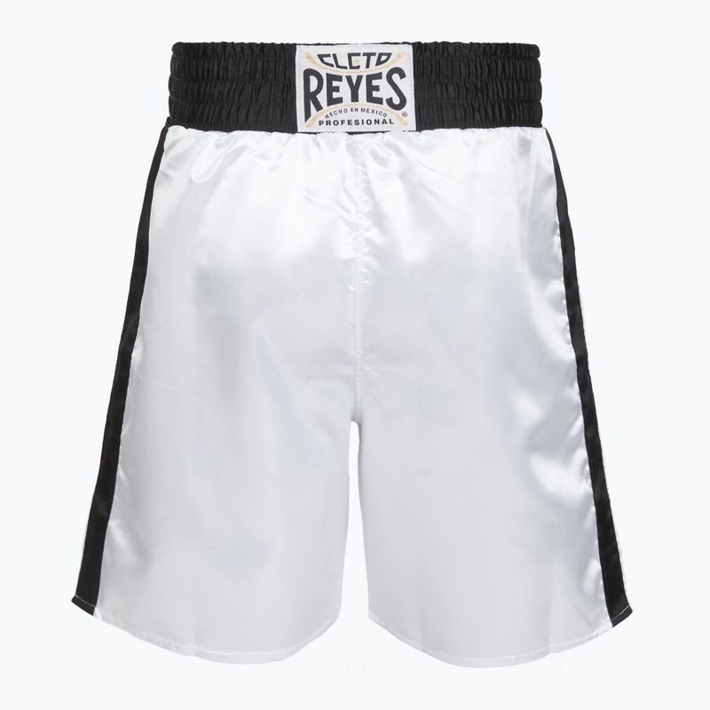 Vyriški bokso šortai Cleto Reyes Satin Boxing white/black 2