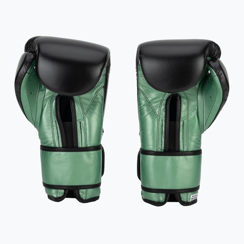 Bokso pirštinės Cleto Reyes Velcro Sparring green metallic/black 2