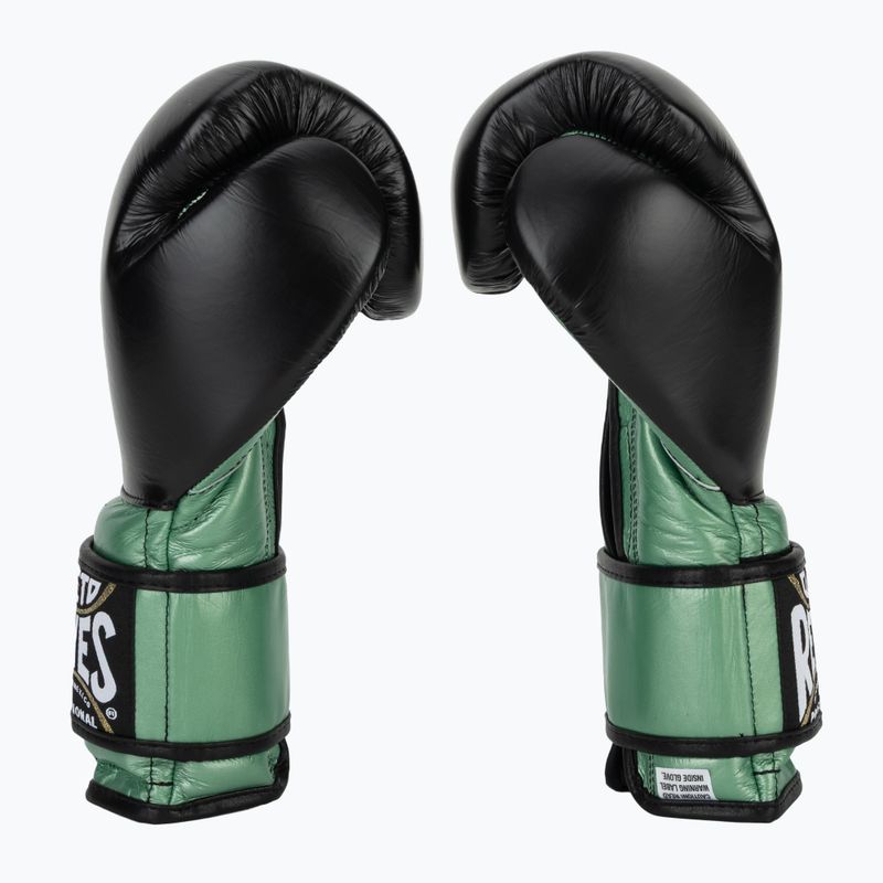 Bokso pirštinės Cleto Reyes Velcro Sparring green metallic/black 3