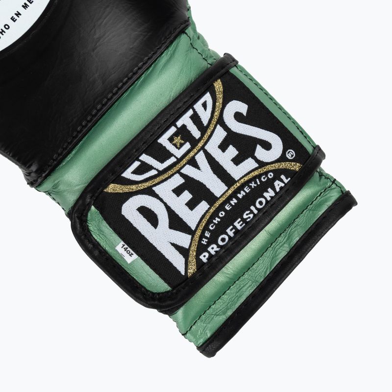 Bokso pirštinės Cleto Reyes Velcro Sparring green metallic/black 5