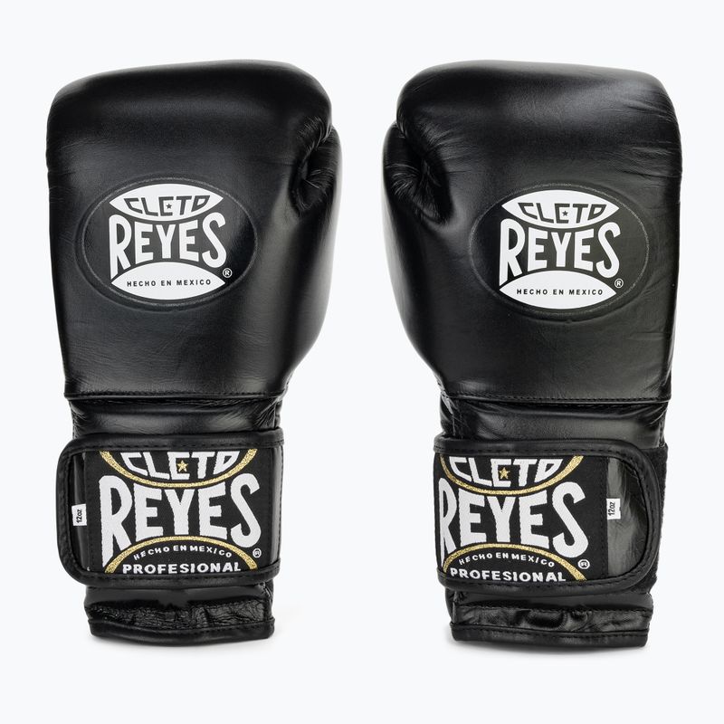 Bokso pirštinės Cleto Reyes Velcro Sparring black/silver 2