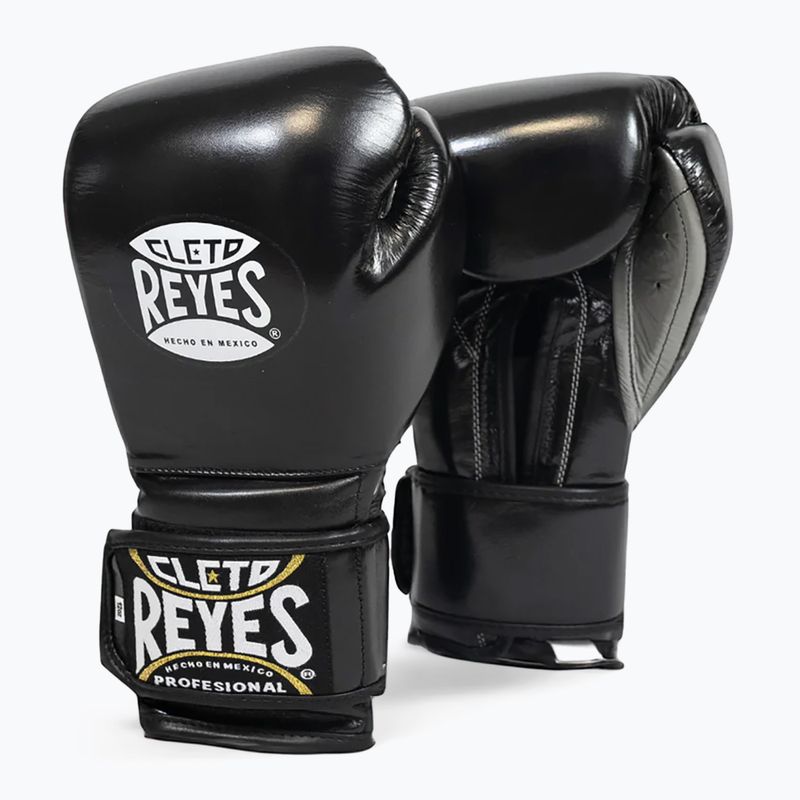 Bokso pirštinės Cleto Reyes Velcro Sparring black/silver