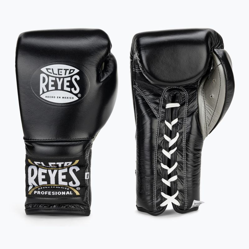 Bokso pirštinės Cleto Reyes Lace Up Sparring juodos spalvos