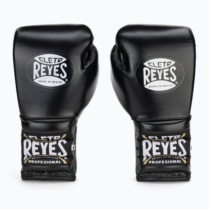 Bokso pirštinės Cleto Reyes Lace Up Sparring juodos spalvos 2