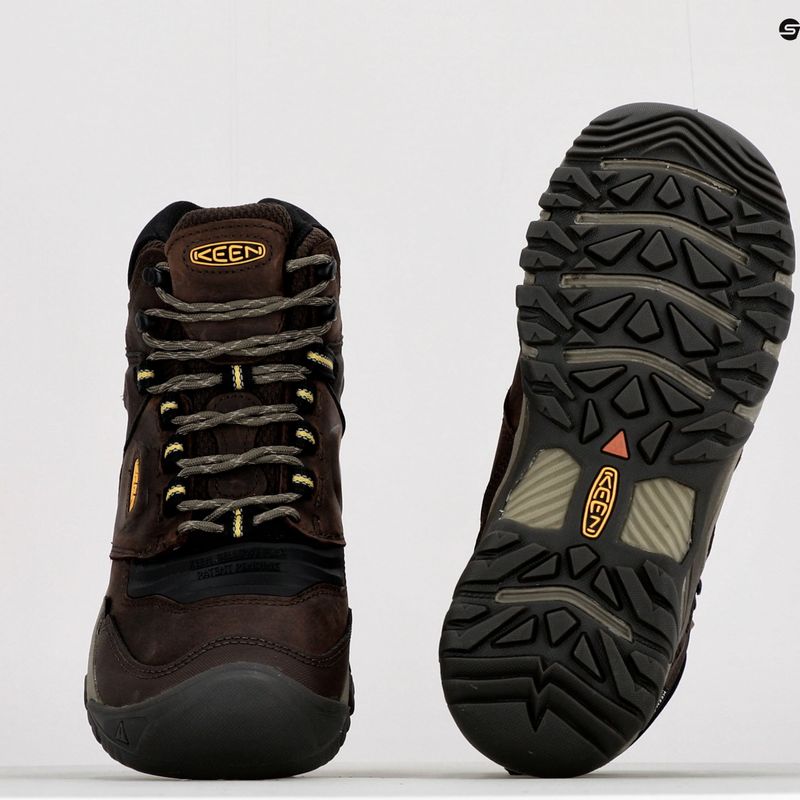 KEEN Ridge Flex Mid vyriški trekingo batai rudos spalvos 1026614 17
