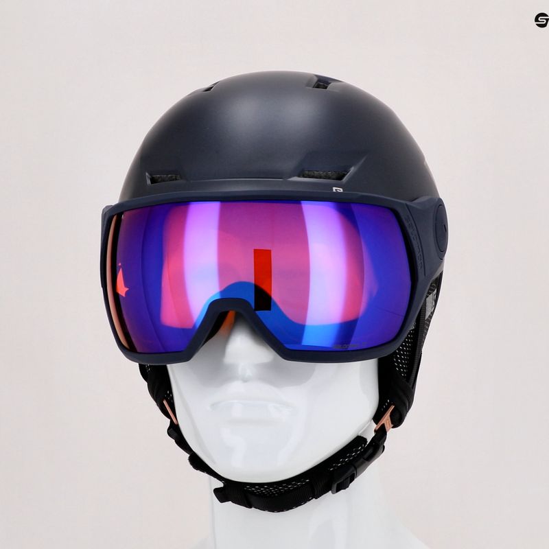 Moteriškas slidinėjimo šalmas Salomon Icon Lt Visor navy blue L41199800 9