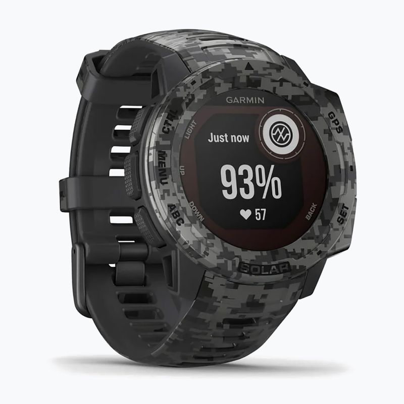 Garmin Instinct Solar Camo Edition laikrodis juodas 010-02293-05 3