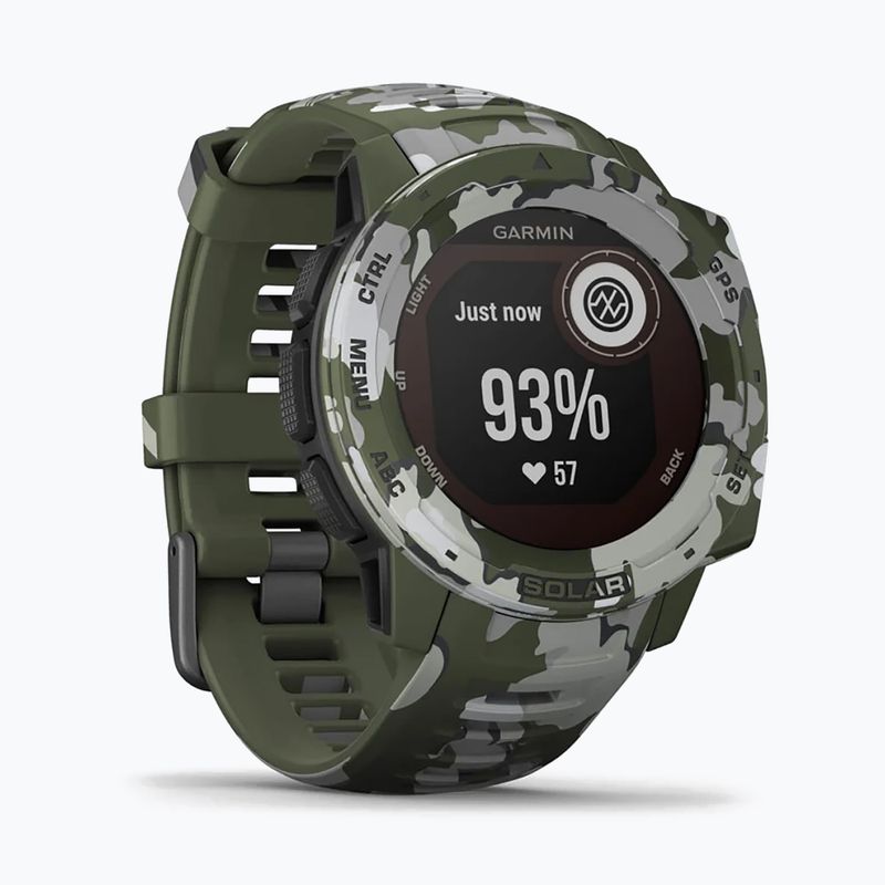 Laikrodis Garmin Instinct Solar Camo Edition green 010-02293-06 3