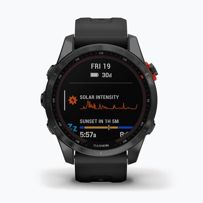 Garmin Fenix 7S Solar Hrm Elevate Ox laikrodis pilkas 010-02539-13 2