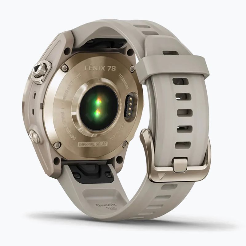 Garmin Fenix 7S Sapphire Solar Hrm Elevate Ox laikrodis auksinis 010-02539-21 6
