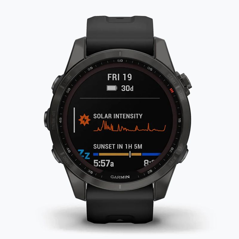 Garmin Fenix 7S Sapphire Solar Hrm Elevate Ox laikrodis juodas 010-02539-25 2