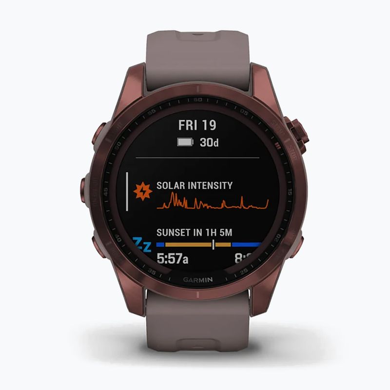 Garmin Fenix 7S Sapphire Solar Hrm Elevate Ox laikrodis rudas 010-02539-29 2