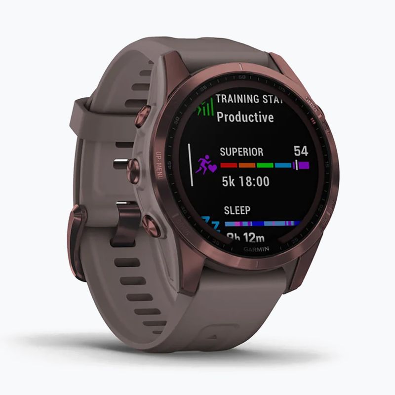 Garmin Fenix 7S Sapphire Solar Hrm Elevate Ox laikrodis rudas 010-02539-29 3