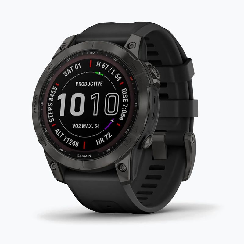 Garmin Fenix 7 Sapphire Solar Hrm Elevate Ox laikrodis juodas 010-02540-21