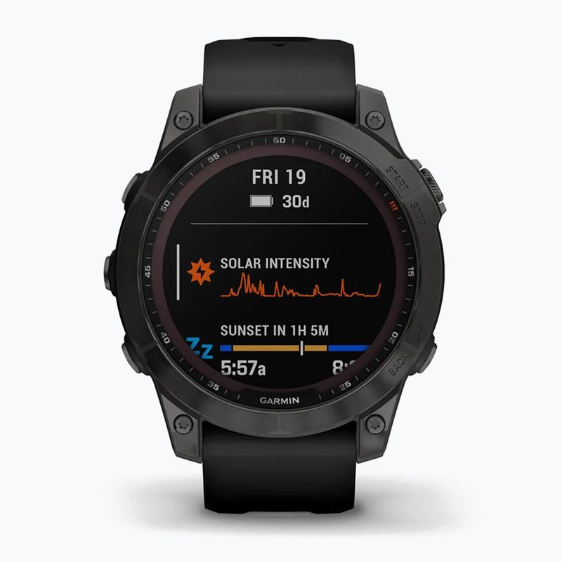 Garmin Fenix 7 Sapphire Solar Hrm Elevate Ox laikrodis juodas 010-02540-21 2