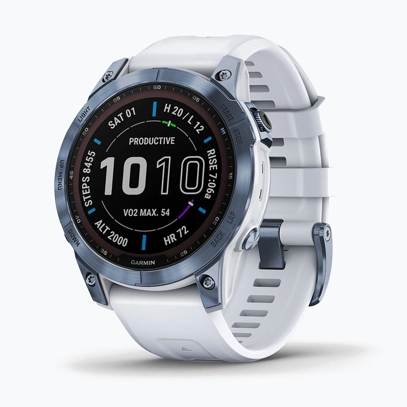 Garmin Fenix 7 Sapphire Solar Hrm Elevate Ox laikrodis mėlynas 010-02540-25