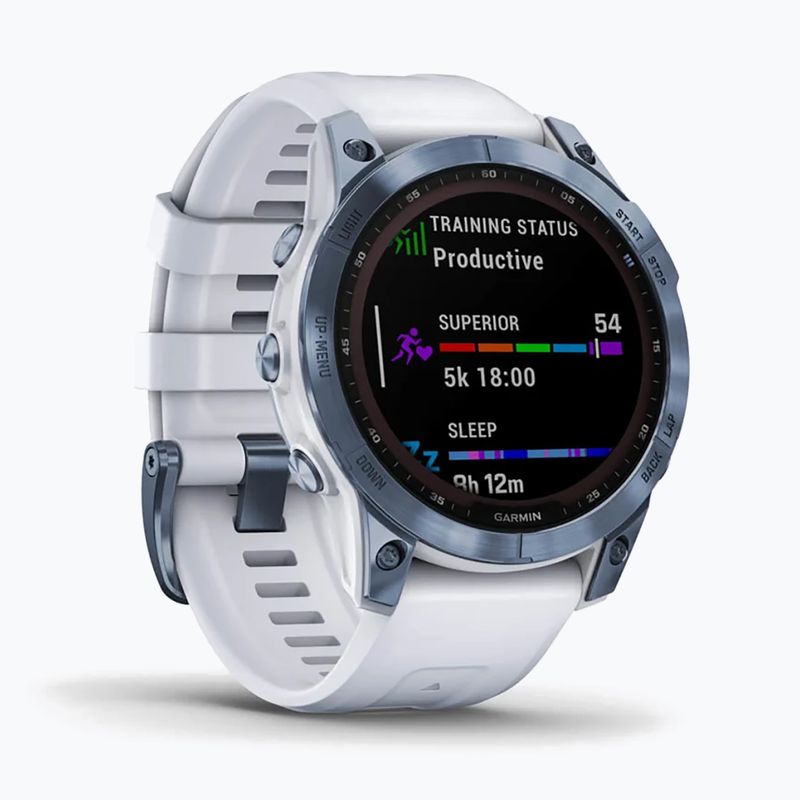 Garmin Fenix 7 Sapphire Solar Hrm Elevate Ox laikrodis mėlynas 010-02540-25 3