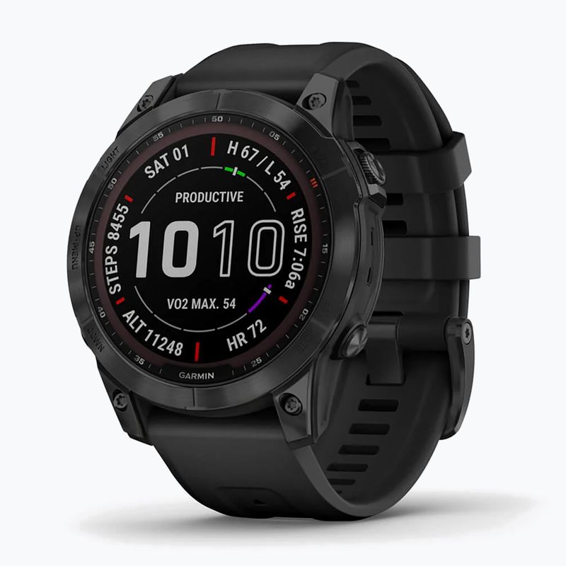 Garmin Fenix 7 Sapphire Solar Hrm Elevate Ox laikrodis juodas 010-02540-35