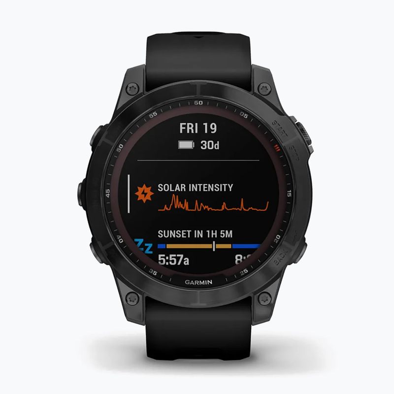 Garmin Fenix 7 Sapphire Solar Hrm Elevate Ox laikrodis juodas 010-02540-35 2