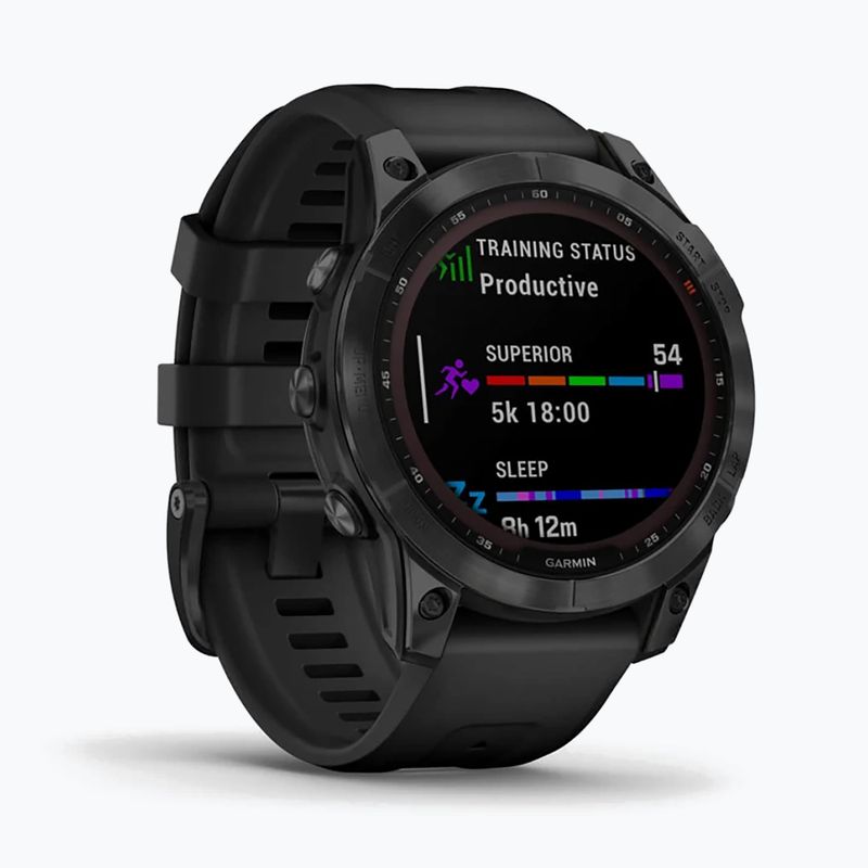 Garmin Fenix 7 Sapphire Solar Hrm Elevate Ox laikrodis juodas 010-02540-35 3