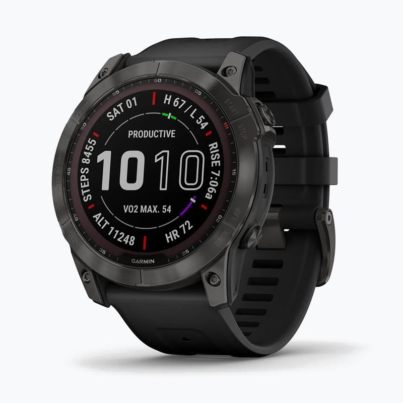 Garmin Fenix 7X Sapphire Solar Hrm Elevate Ox laikrodis juodas 010-02541-11