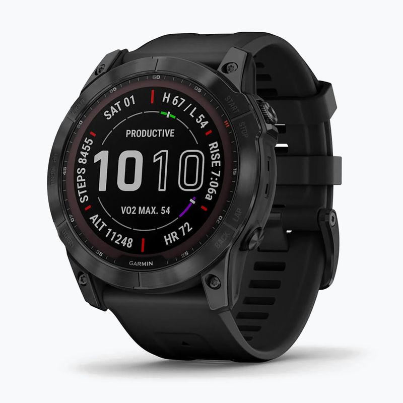 Garmin Fenix 7X Sapphire Solar Hrm Elevate Ox laikrodis juodas 010-02541-23