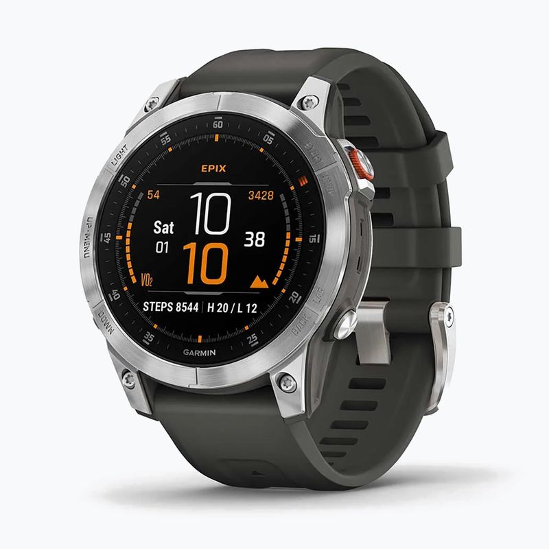 Garmin Epix 2 Hrm Elevate Ox laikrodis sidabrinis 010-02582-01