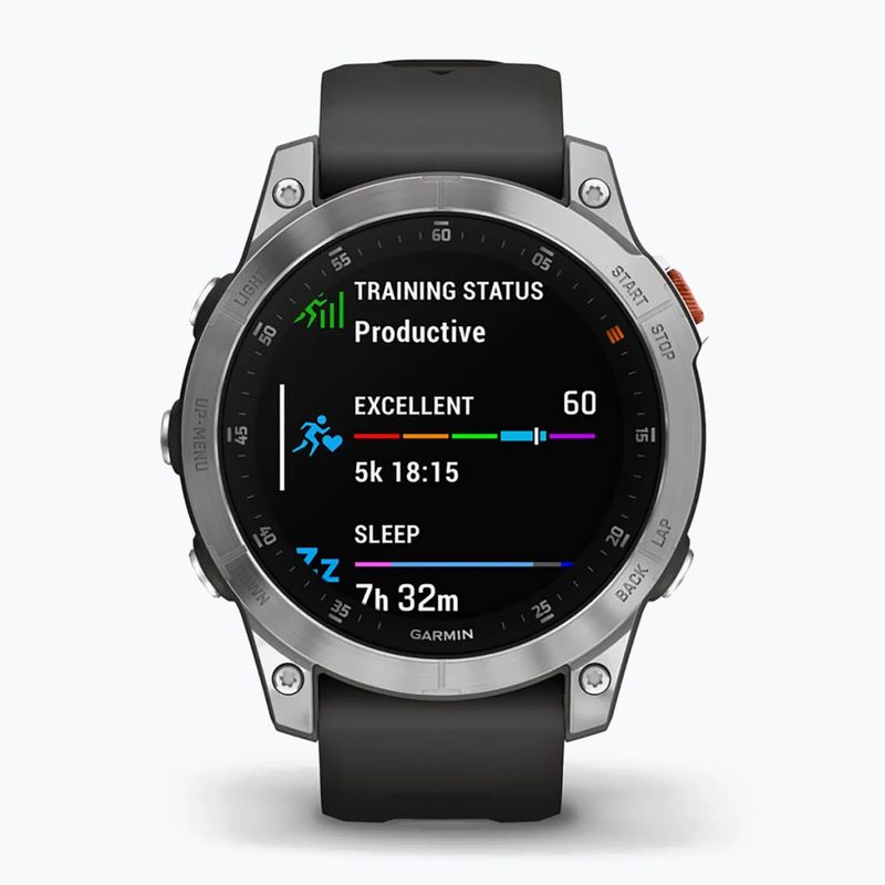 Garmin Epix 2 Hrm Elevate Ox laikrodis sidabrinis 010-02582-01 2